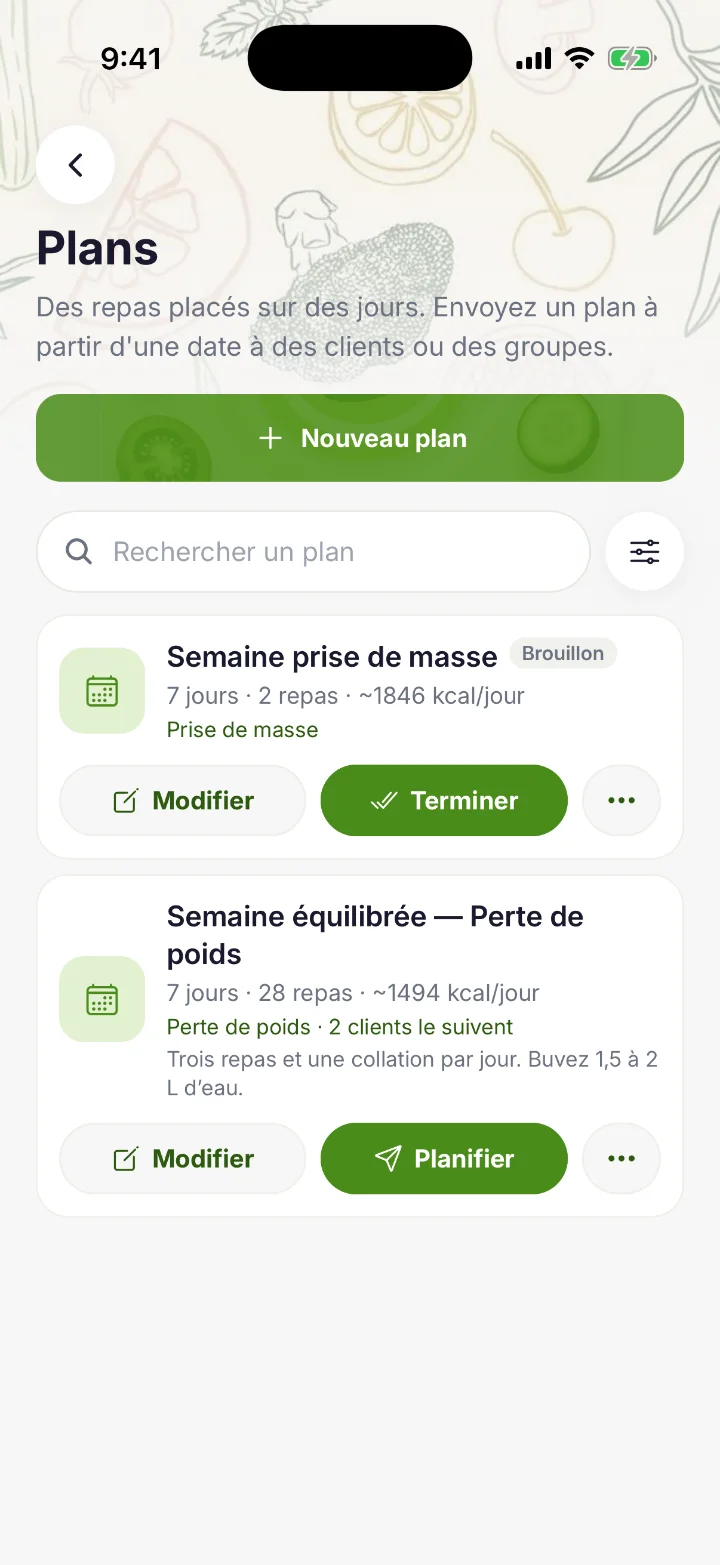 Screenshot — Open your plans